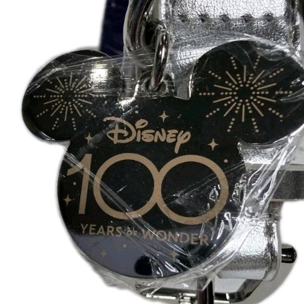 Disney 100 Years of Wonder Platinum Pet Dog Collar - Mickey Charm - Size Large - Picture 3 of 5